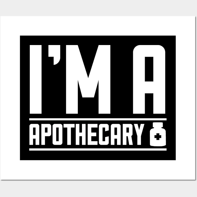 Druggist Pharmacist Pharmacy Apothecary Drugstore Wall Art by dr3shirts